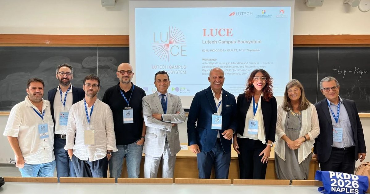 LUCE a Napoli: AI e formazione digitale al workshop ECML PKDD 2026